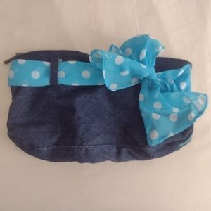 Denim Make Up Bag- Free in Bundle